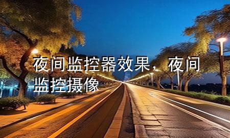 夜间监控器效果，夜间监控摄像