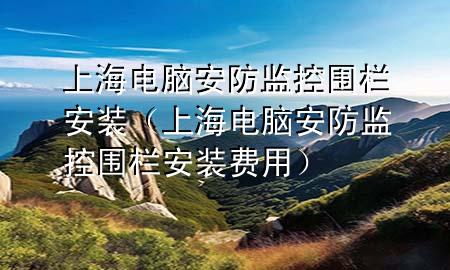 上海电脑安防监控围栏安装（上海电脑安防监控围栏安装费用）