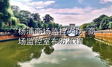 杨浦商场监控安防-商场监控室布防流程