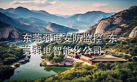 东莞弱电安防监控-东莞弱电智能化公司