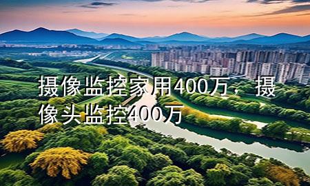 摄像监控家用400万，摄像头监控400万