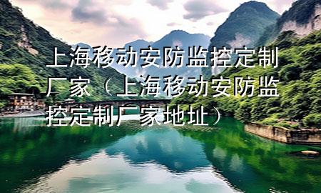 上海移动安防监控定制厂家（上海移动安防监控定制厂家地址）