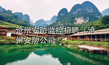 沧州安防监控招聘（沧州安防公司）