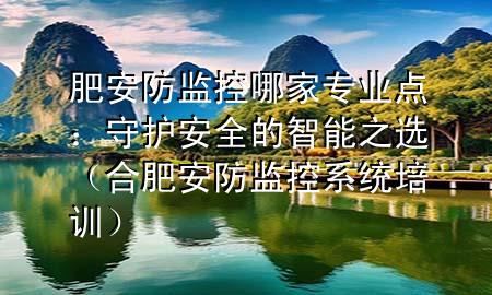 肥安防监控哪家专业点：守护安全的智能之选（合肥安防监控系统培训）