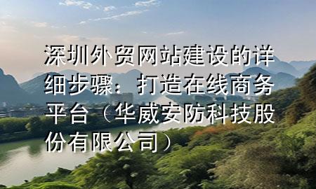 深圳外贸网站建设的详细步骤：打造在线商务平台（华威安防科技股份有限公司）