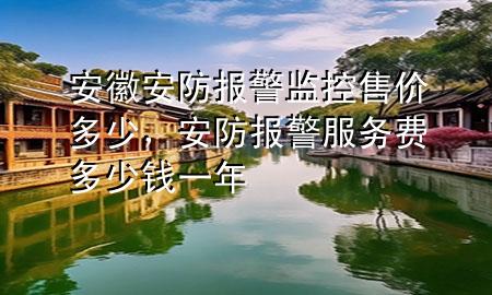 安徽安防报警监控售价多少，安防报警服务费多少钱一年