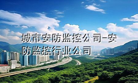 城市安防监控公司-安防监控行业公司