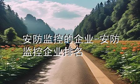 安防监控的企业-安防监控企业排名