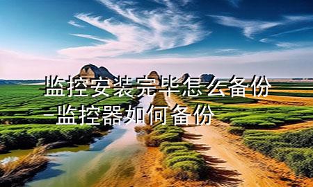 监控安装完毕怎么备份-监控器如何备份