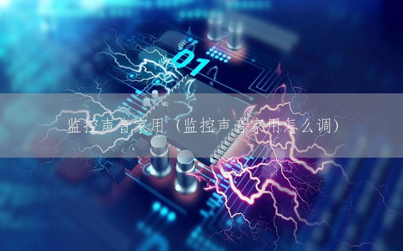 监控声音家用（监控声音家用怎么调）